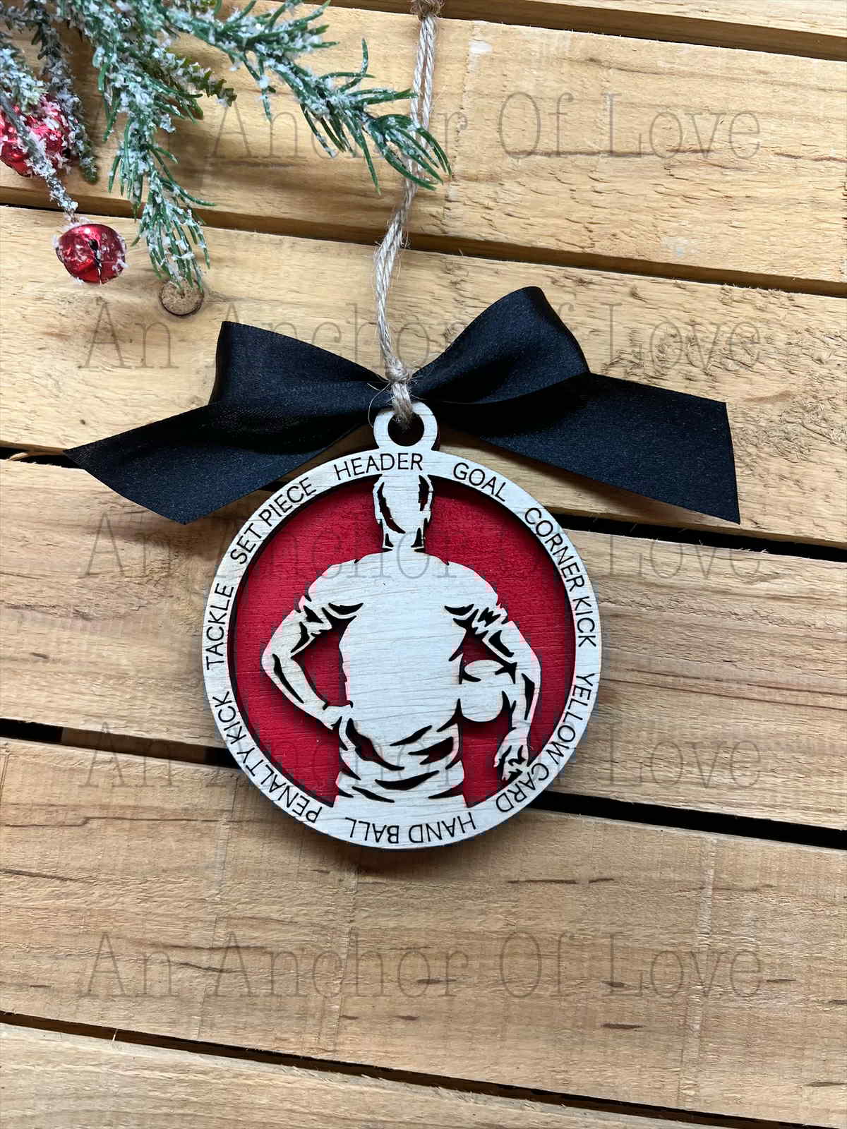 Soccer Ornament- Soccer ornament Christmas Gift-coach-team gift