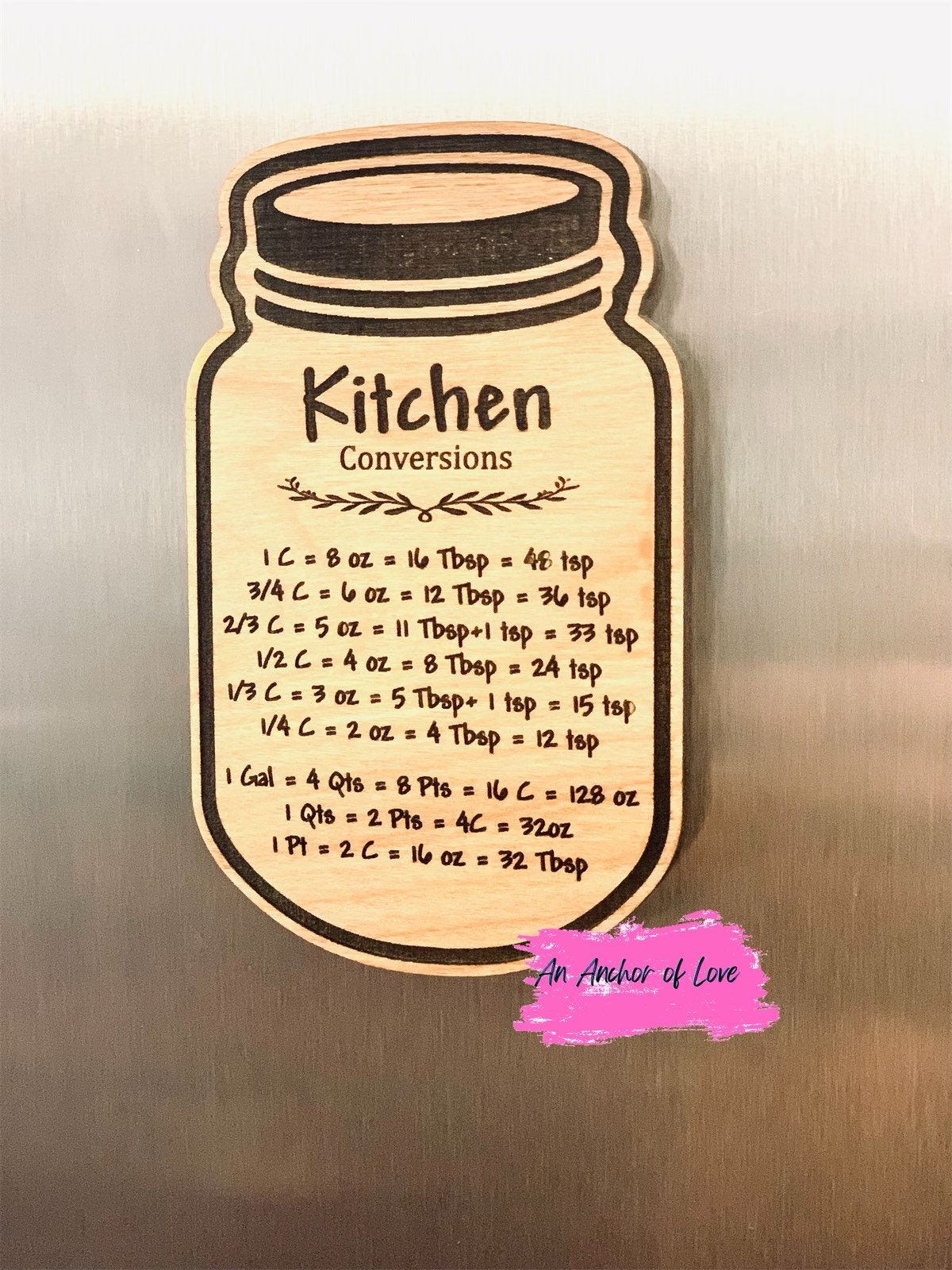 Kitchen conversion magnets-two styles to choose from-makes a great gift