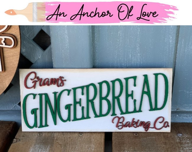 Ginger bread baking co sign