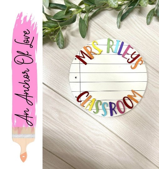 Welcome to our classroom sign PERSONLIZED BASE ONLY - Interchangeable classroom sign / base only/ see other listings for more options!