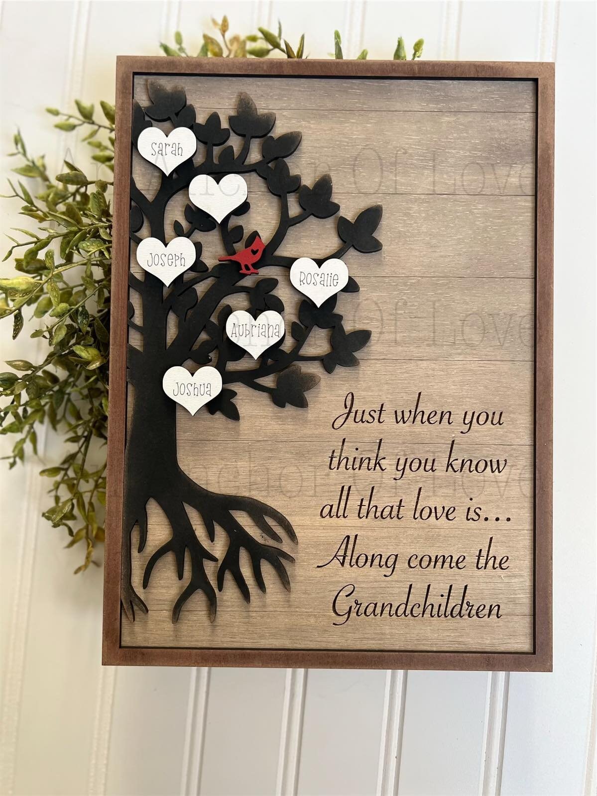 Personalized grandchildren Sign/ Mothers Day gift- grandparents day gift