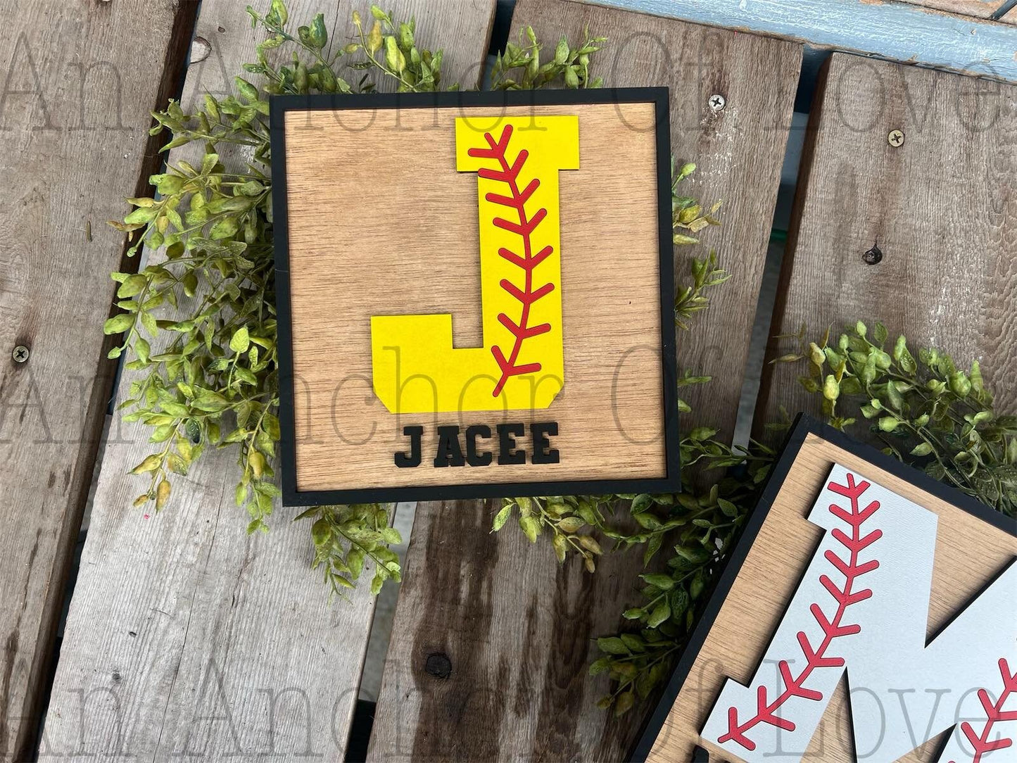 Baseball | Softball Decor | personalized baseball sign | Personalized Softball sign Mini Wood Signs | Personalized Decor