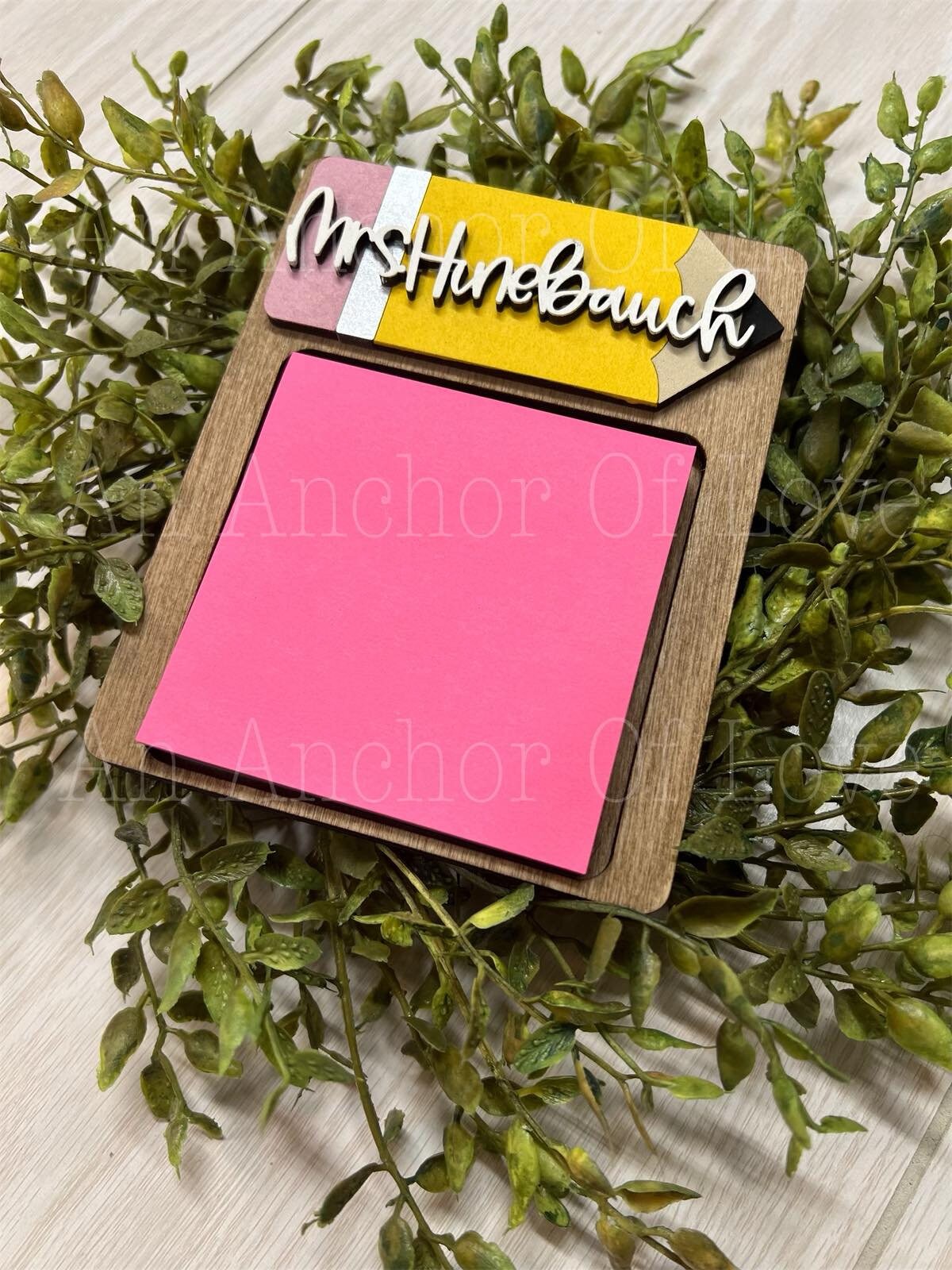 Teacher Gift | End of year Teacher Gift | Gift from Student | Sticky Note Holder | Custom Teacher Gift comes gift wrapped with sticky notes