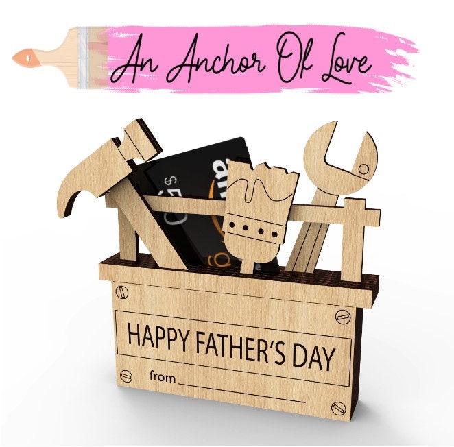 Custom Fathers Day Gift Card Holder, 3d Gift Card Holder, Fathers day gift, Gift for Dad