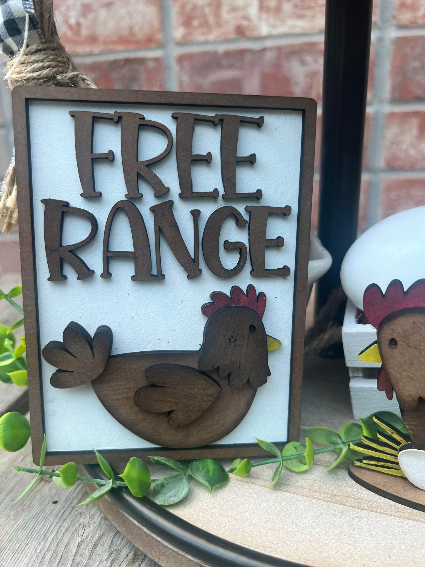 Free Range - Chicken Lovers Tiered Tray Decor