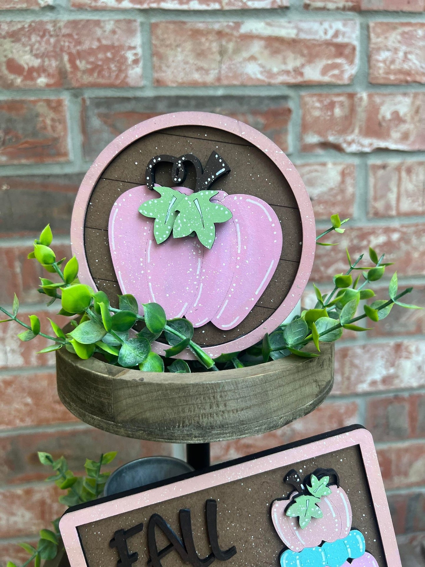 Hello Fall Tiered Tray Decor-Fall Tiered Tray Decor-Fall decorations
