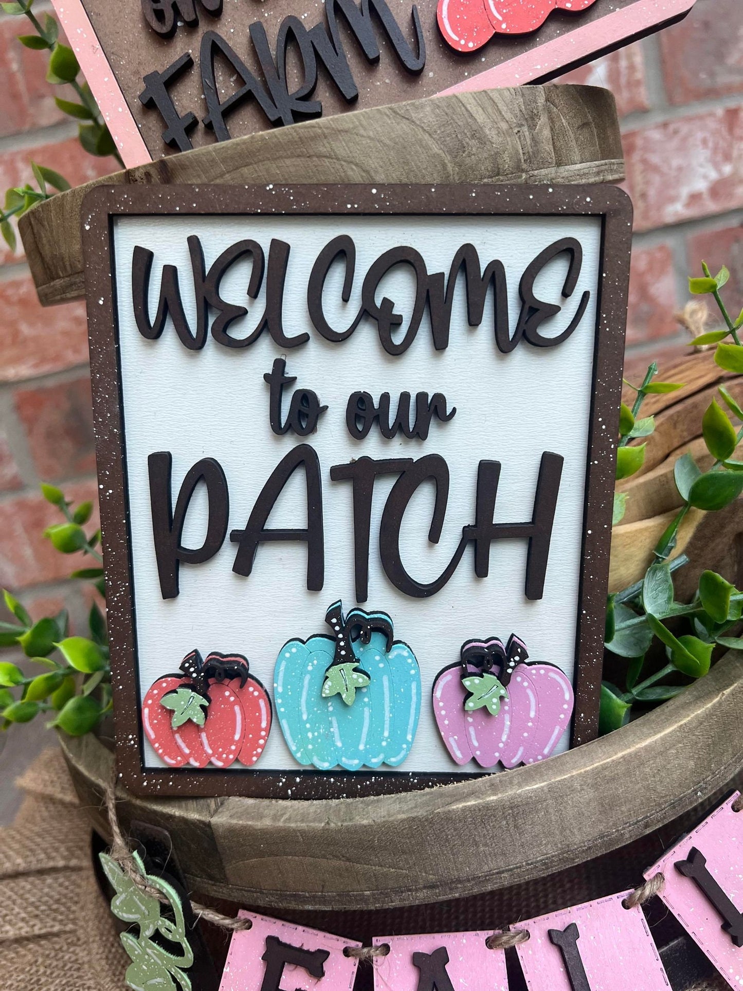Hello Fall Tiered Tray Decor-Fall Tiered Tray Decor-Fall decorations