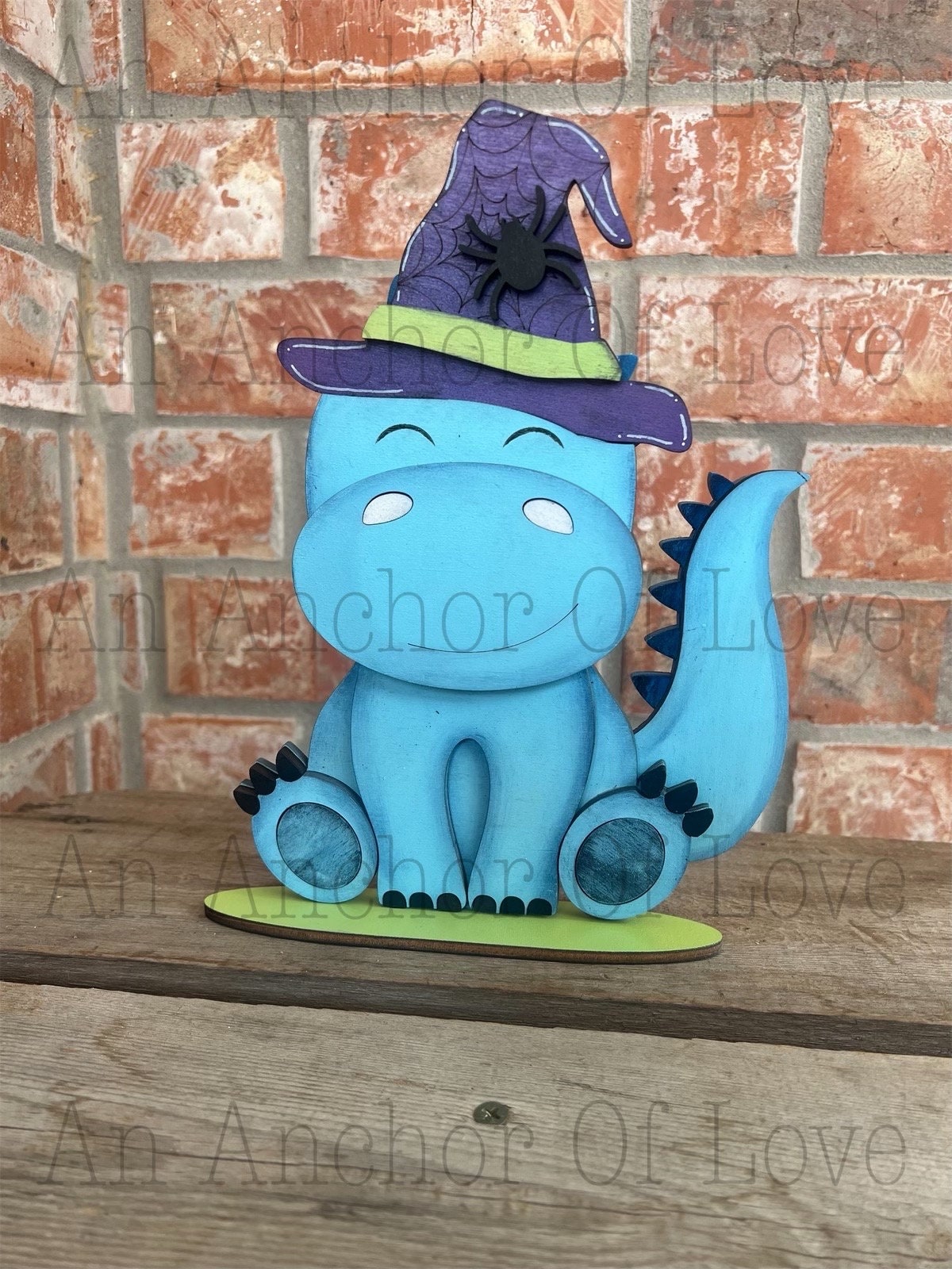Dinosaur with Interchangeable Hats // dino Decoration //Farm Yard Shelf Sitter// Viral Shelf Sitter with hats