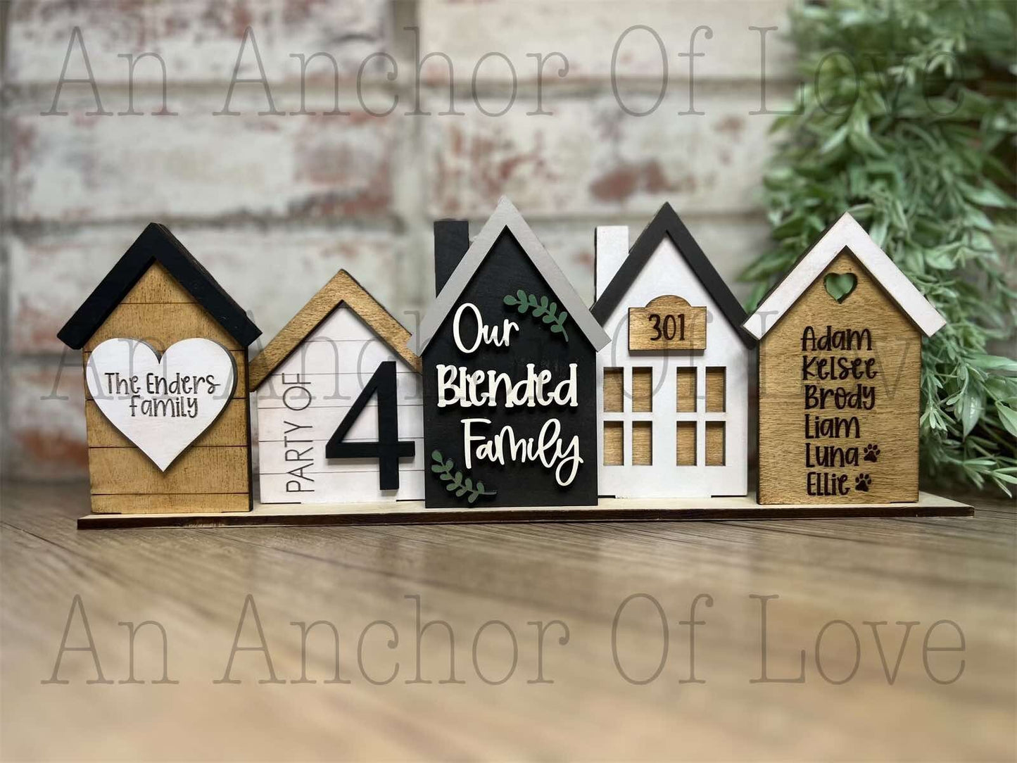 Personalized family sign, Custom Standing House Decor, Farmhouse Decor, House warming, New family gift, Christmas gift, Mothers Day Gift