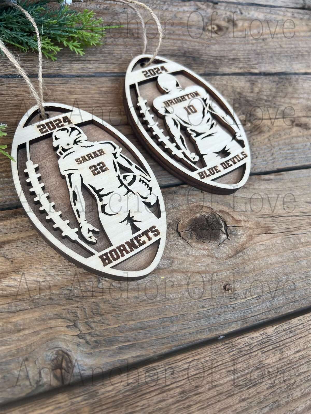Personalized Football Christmas Ornament Gift for Football Player- Wholesale available
