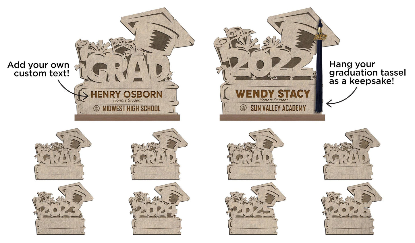 Personalized Graduation Tassel Holder | High School Graduation | College Graduation | Grad School Graduation | Grad Gift | Desk Top Decor
