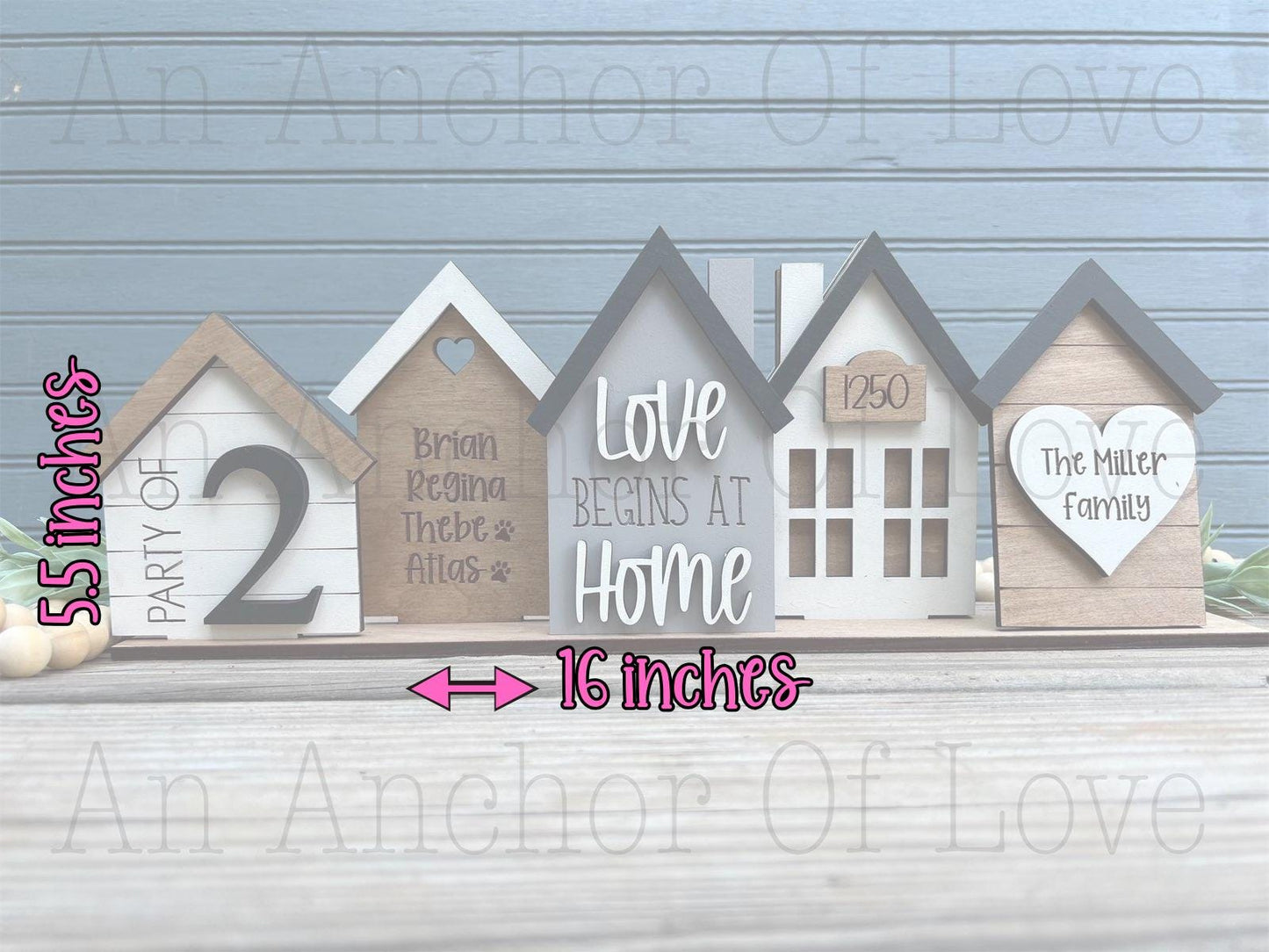 Personalized family sign, Custom Standing House Decor, Farmhouse Decor, House warming, New family gift, Christmas gift, Mothers Day Gift