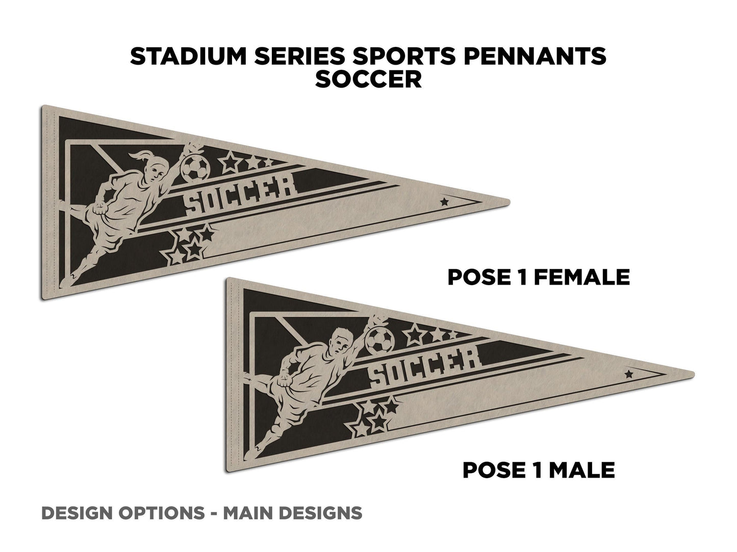 Personalized Soccer Player Sign-Wood Sport Pennant | Soccer Pennant | Pennant Flag | Wood Soccer Pennant Flag | Custom Pennant Flag