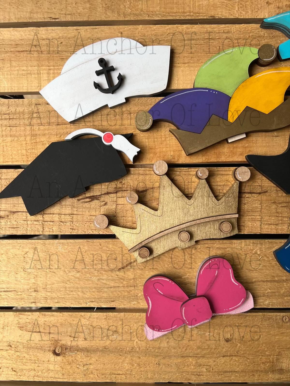 Interchangeable Hats only- Bundle 2 // Interchangeable Hats for Standing Interchangeable Animals //Shelf Sitter// Viral Shelf Sitter Hat