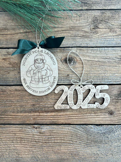 Teen Slang Ornament, Funny Teenager Ornament, 67 Six Seven Ornament, Gen Z Teenager Tween Ornament, Boy Christmas