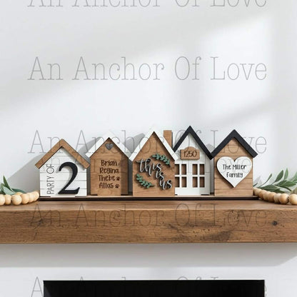 Personalized family sign, Custom Standing House Decor, Farmhouse Decor, House warming, New family gift, Christmas gift, Mothers Day Gift