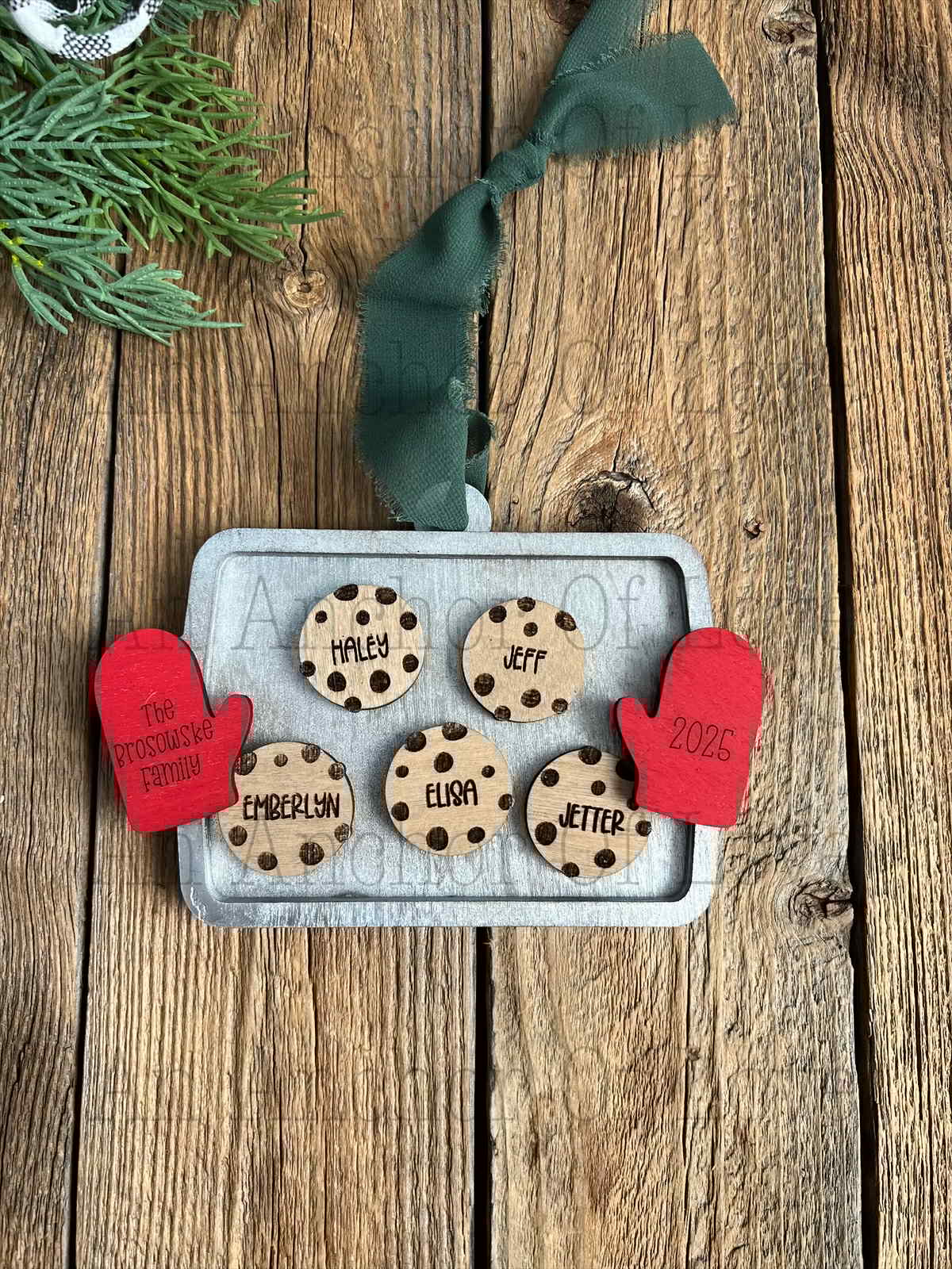 Personalized Cookie Sheet Ornament | Family Christmas Gift / 2025 Christmas ornament /-up to 15 names - personalized gift