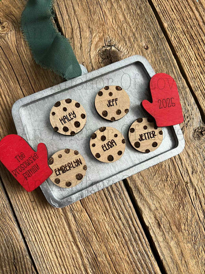 Personalized Cookie Sheet Ornament | Family Christmas Gift / 2025 Christmas ornament /-up to 15 names - personalized gift