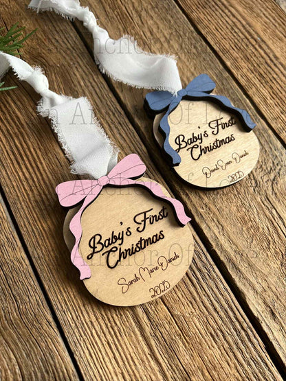 Personalized Baby's First Christmas Ornament | Christmas Gift / 2025 Christmas ornament