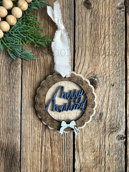 Newlywed Christmas Ornament | Christmas Gift / 2025 Christmas ornament