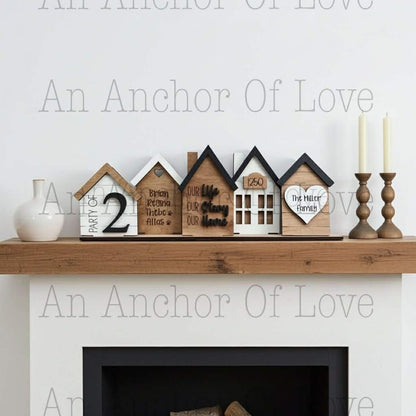 Personalized family sign, Custom Standing House Decor, Farmhouse Decor, House warming, New family gift, Christmas gift, Mothers Day Gift