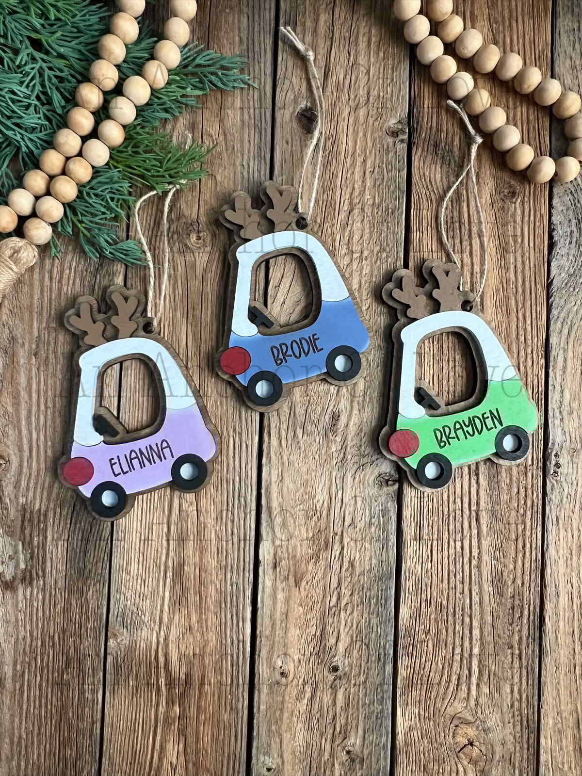 Personalized kids toy car Ornament | Kid's Christmas Gift / 2025 Christmas ornament /- personalized gift