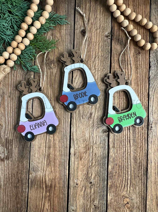 Personalized kids toy car Ornament | Kid's Christmas Gift / 2025 Christmas ornament /- personalized gift