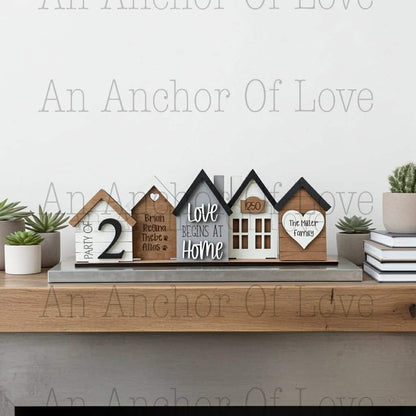 Personalized family sign, Custom Standing House Decor, Farmhouse Decor, House warming, New family gift, Christmas gift, Mothers Day Gift