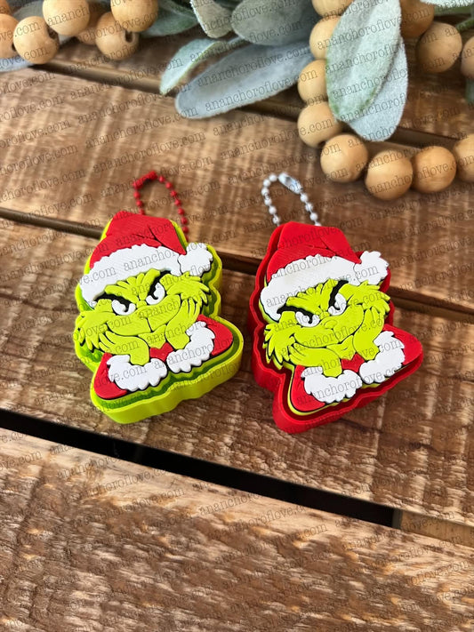 Grinch themed 3d printed fidget clicker