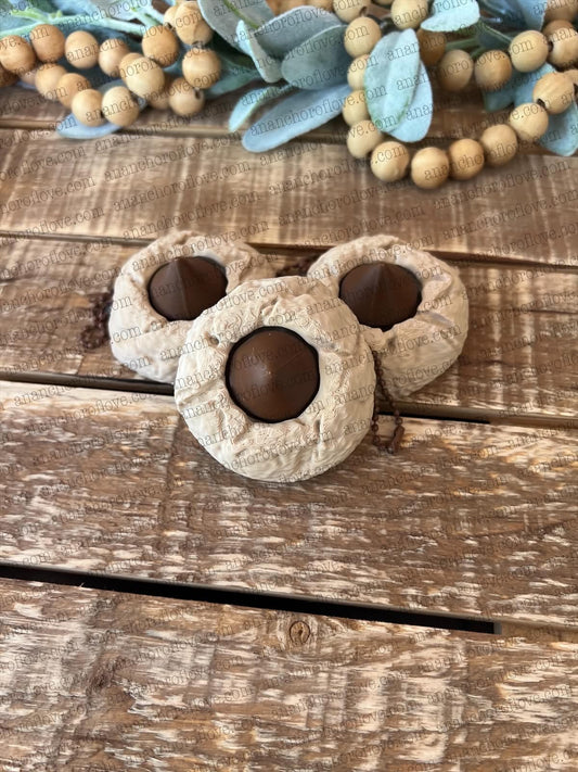 Peanut Butter Blossom Cookie Clicker: 3D-Printed Dessert Fidget, Stress Relief