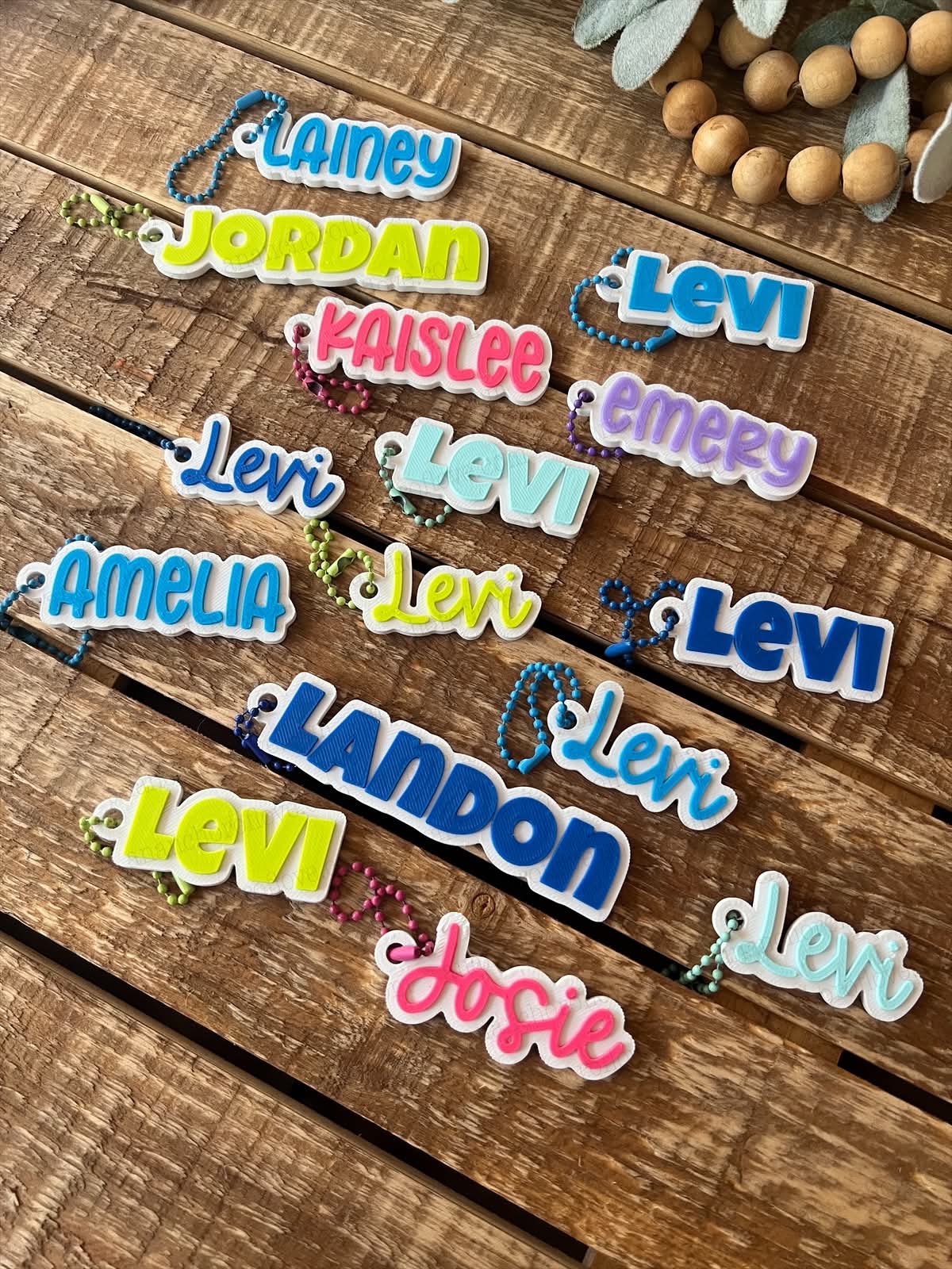 Personalized 3D Printed Name Keychain | Custom Name Keychain | Personalized Backpack Tag | Custom Keychain Gift