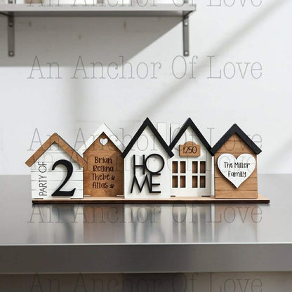 Personalized family sign, Custom Standing House Decor, Farmhouse Decor, House warming, New family gift, Christmas gift, Mothers Day Gift