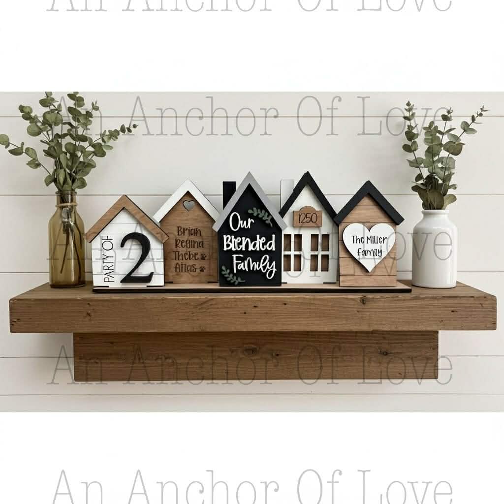 Personalized family sign, Custom Standing House Decor, Farmhouse Decor, House warming, New family gift, Christmas gift, Mothers Day Gift