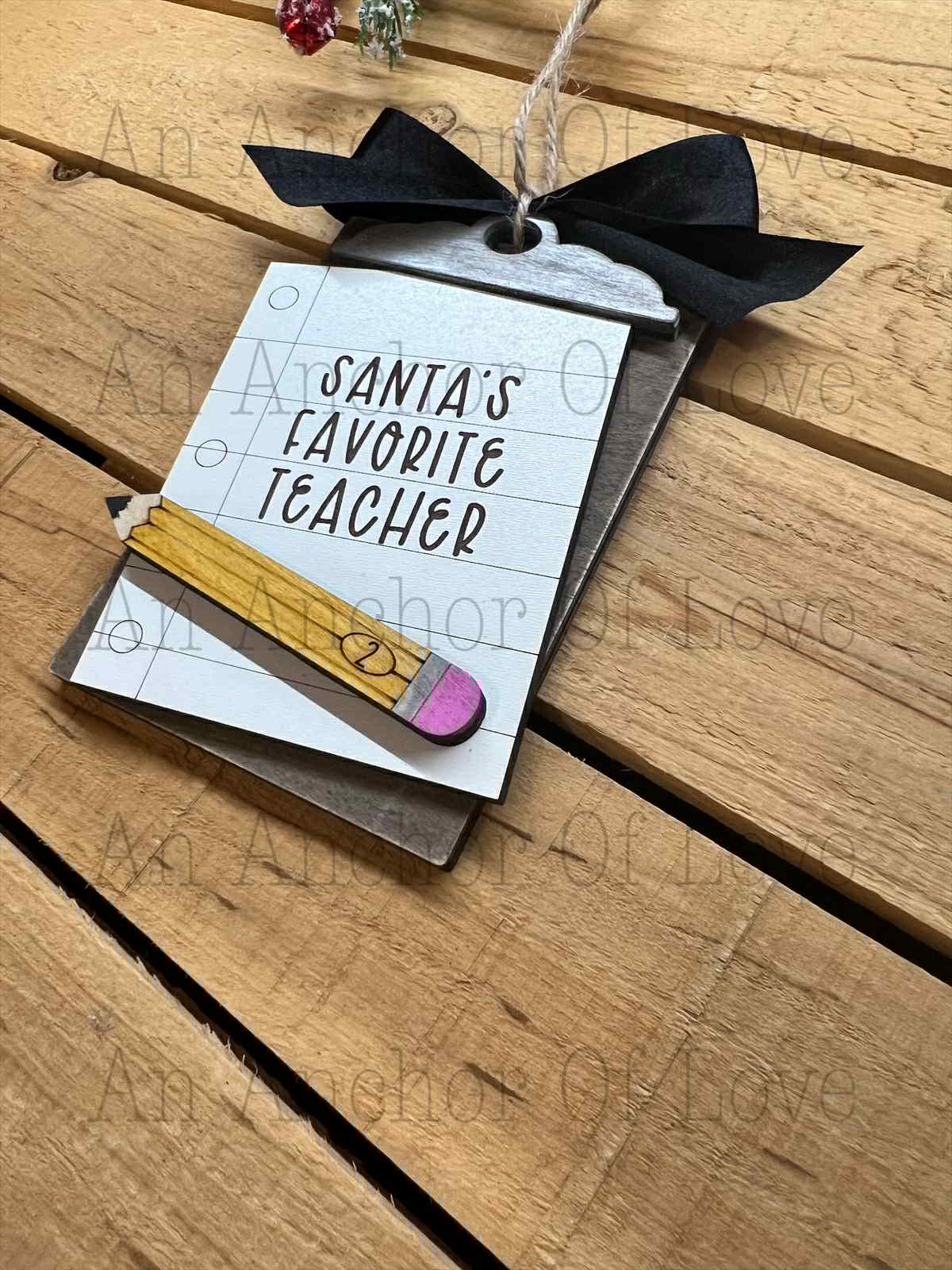 Teacher Clipboard Christmas Ornament/Custom Ornaments/Teacher Ornament/Teacher Gift Basket/Teacher