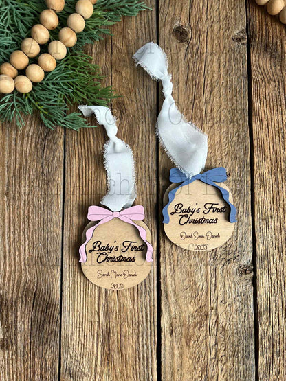Personalized Baby's First Christmas Ornament | Christmas Gift / 2025 Christmas ornament