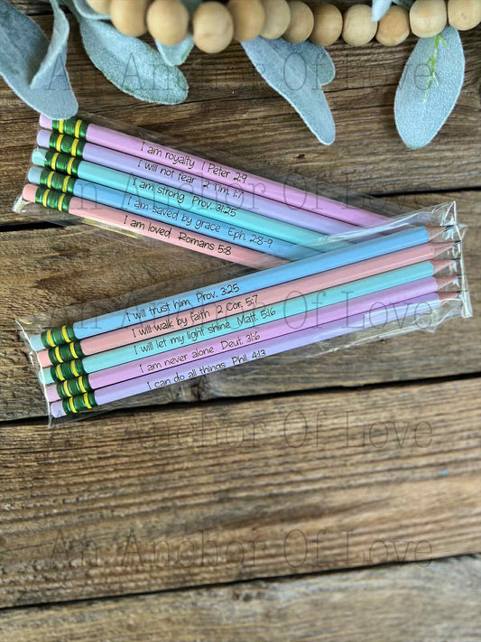 Inspirational Bible Verse Pencils Set of Ten Smooth Writing Premium Graphite for Journaling Bible Study Note Taking or Gifting