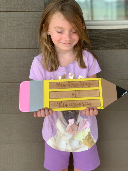 Back to school sign | first day of school sign | last day of school | interchangeable | kindergarten- 12th grade | teacher gift