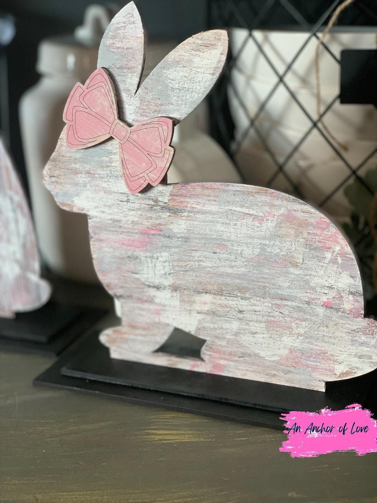 Standing Chippy Easter Bunnies - Single- Two Pack- Easter Porch Decor