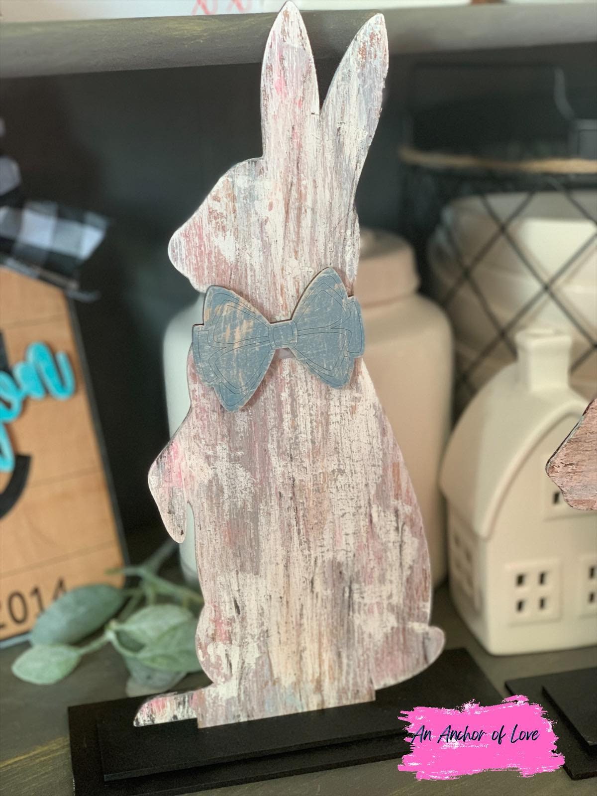 Standing Chippy Easter Bunnies - Single- Two Pack- Easter Porch Decor