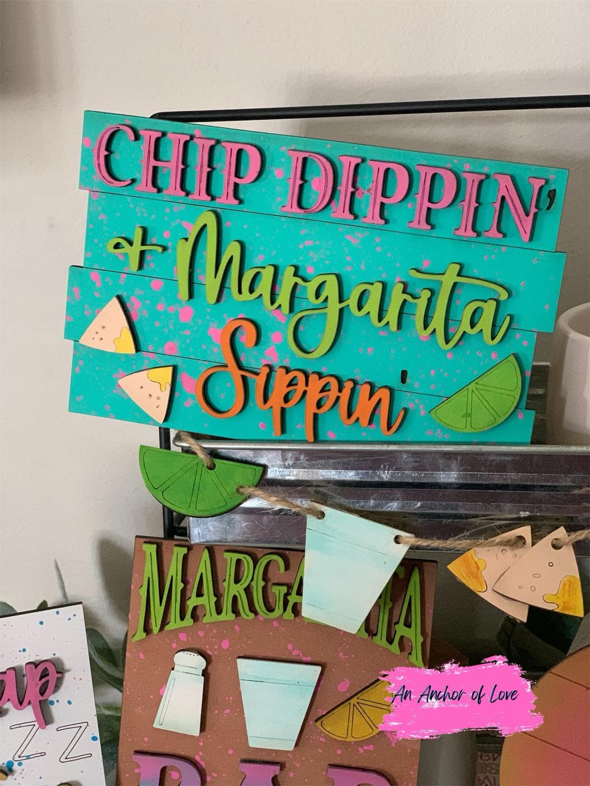 Margarita themed tiered tray set- full set, individual and blank diy set available