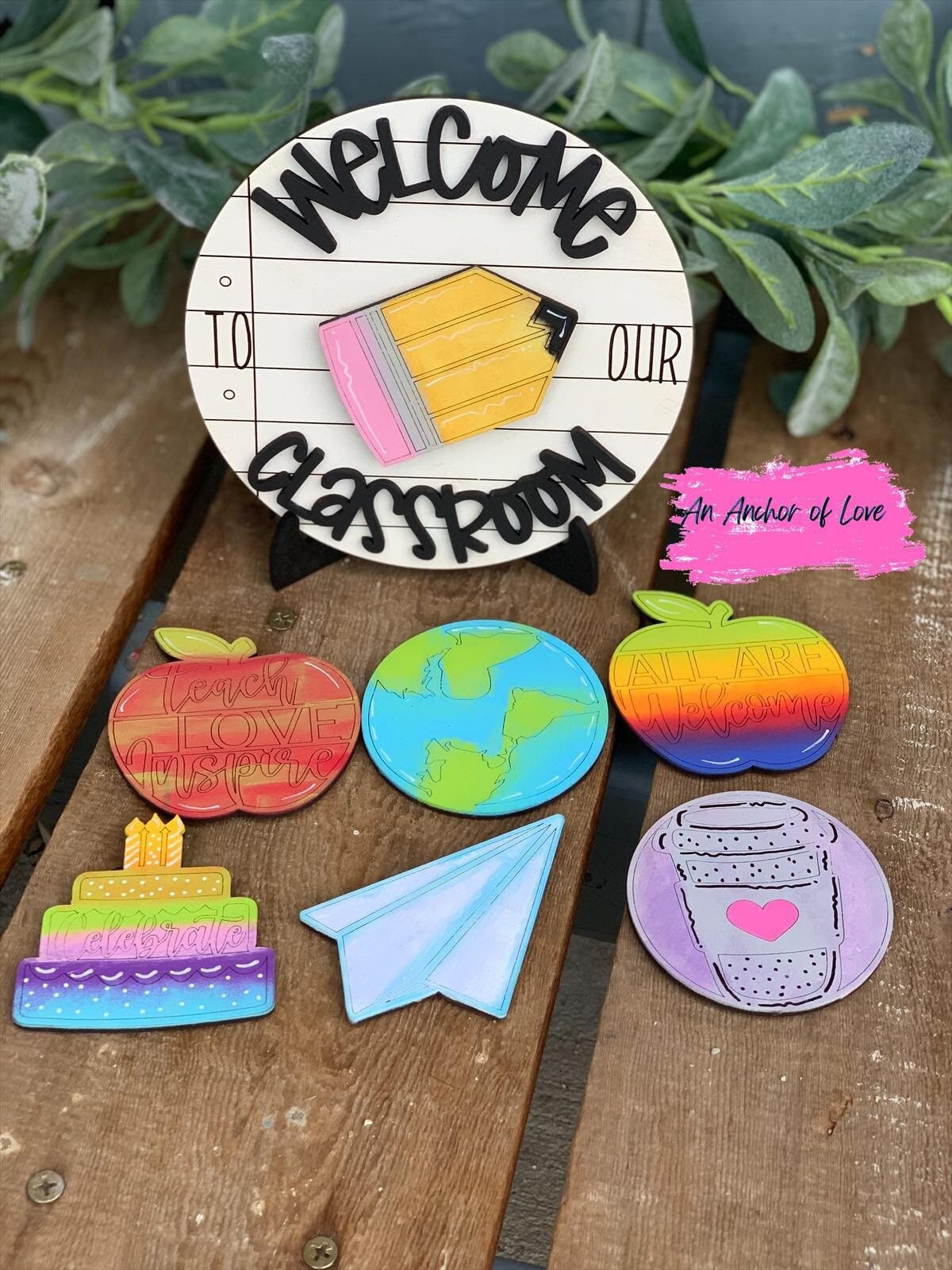 Welcome to our classroom MINI interchangeable sign- Teacher Appreciation Gift-Classroom Gift- Best Classroom Gift