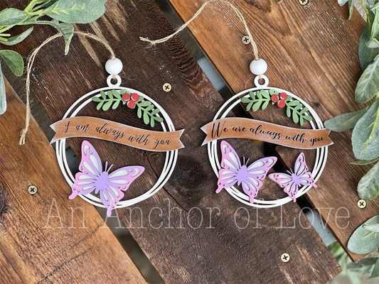Memorial butterfly ornament/ Christmas ornament / 2022 Christmas ornament