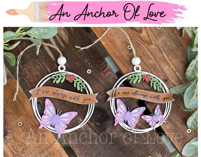 Memorial butterfly ornament/ Christmas ornament / 2022 Christmas ornament