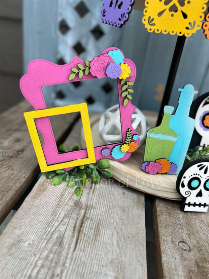 Day of The Dead Tiered Tray Decor-Halloween tiered tray-Halloween Decor-Dia De Los Muertos