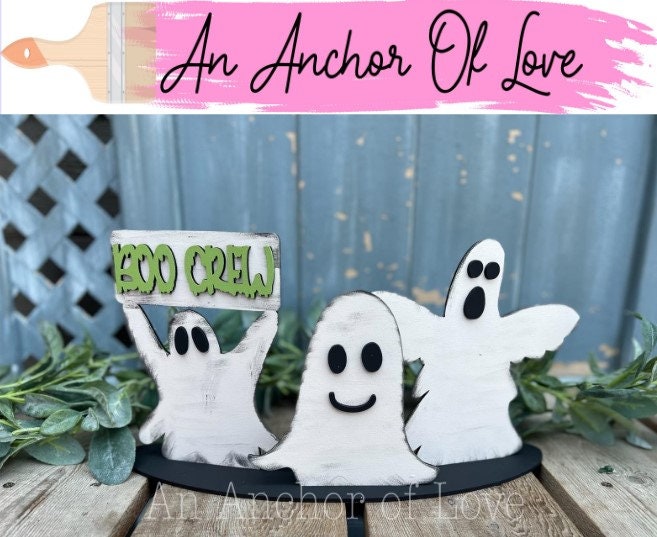 Boo Crew Standing Ghosts-3 piece standing Ghosts shelf sitter-Boo Crew