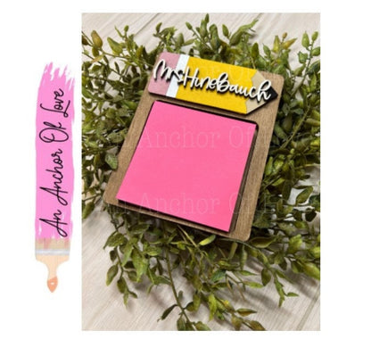Teacher Gift | End of year Teacher Gift  | Gift from Student | Sticky Note Holder | Custom Teacher Gift comes gift wrapped with sticky notes