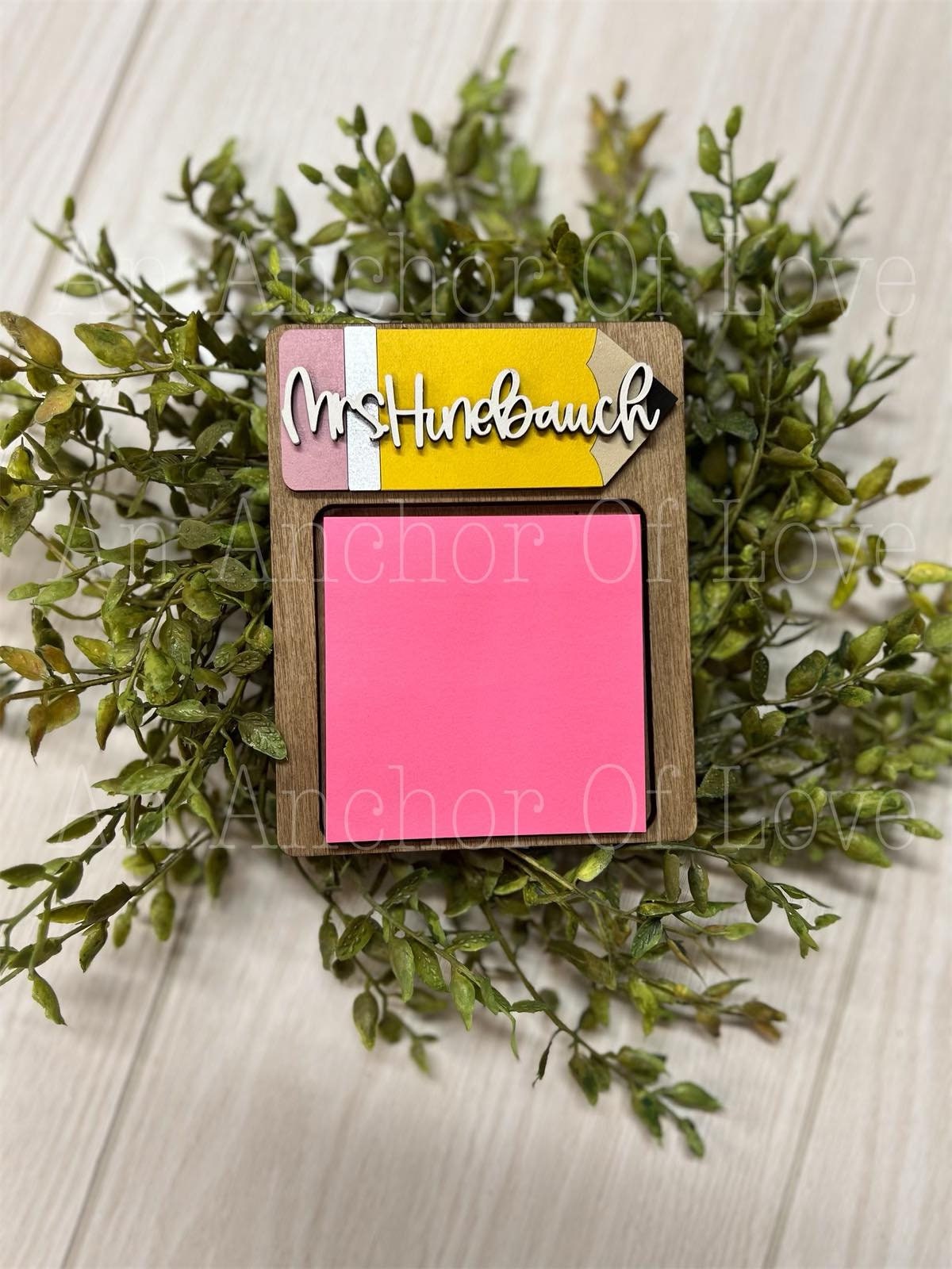 Teacher Gift | End of year Teacher Gift  | Gift from Student | Sticky Note Holder | Custom Teacher Gift comes gift wrapped with sticky notes