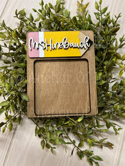 Teacher Gift | End of year Teacher Gift  | Gift from Student | Sticky Note Holder | Custom Teacher Gift comes gift wrapped with sticky notes