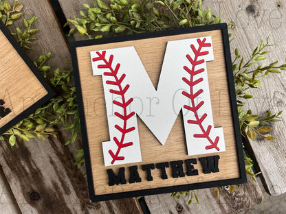 Baseball  | Softball Decor | personalized baseball sign | Personalized Softball sign Mini Wood Signs | Personalized Decor