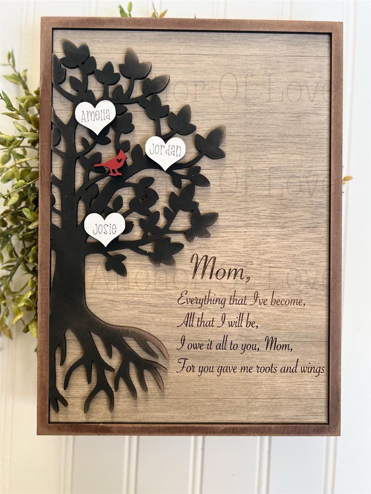 Personalized Mom Sign/ Mothers Day gift- Mothers day tree sign